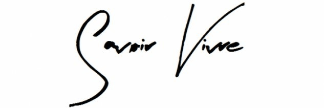 Czarny napis savoir vivre